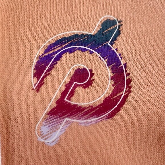 Peloton The Ultimate Lightweight Zip Front Hoodie Size Medium Peach Pockets - Picture 8 of 16